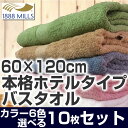 【ウォッシュタオル1枚おまけつき】ホテルタイプ バスタオル10枚セット 【60×120cm(1020匁)】吸水性抜群 業務用 1888mills レジェンド