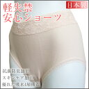 【メール便送料無料】軽失禁ショーツ 日本製 抗菌防臭加工 1...