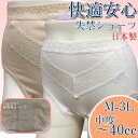 軽失禁ショーツ 快適安心ショーツ 日本製〜約40cc 【M・...