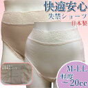 軽失禁ショーツ 快適安心ショーツ 日本製〜約20cc 【M・...