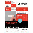 【ポイント20倍】(まとめ) エーワン ラベルシール(プリンター兼用) マット紙・ホワイト A4 95面 35×12mm 四辺余白付 角丸 72295 1冊(10シート) 【×10セット】