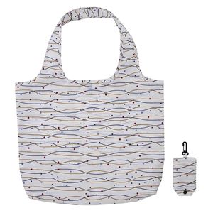 【クーポン配布中】【360個セット】 買い物バッグ/ショッピングバッグ 【M フロードット】 容量7L 軽量 折りたたみ トルネ レコロバッグ