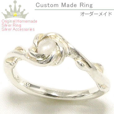 【MAHO】 クレーンローズシルバージュエルリング　−ムーンストーン− Crane Rose Jewel Ring - Moonstone - 【SBZcou1208】 05P123Aug12 10P03Aug12 10P17Aug12 10P24Aug12