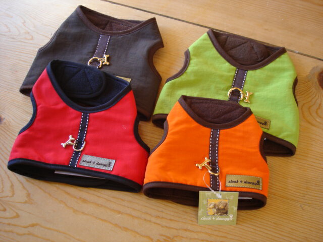 【送料無料】　ニューヨークで人気の【Cloak&Dawggie　Soft Vest Harness　ソフトハーネス】Tiny