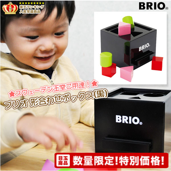 形合わせボックス（黒） 【おもちゃ】【知育玩具】【木製玩具】【BRIO】【ブリオ】