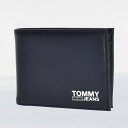 トミーヒルフィガー TOMMY HILFIGER 2つ折小銭付き財布 二つ折り財布 ミニ財布 メンズ ロゴ ネイビー AM0AM07603 TJM CAMPUS CC WALLET AND COIN C87 TWILIGHT NAVY