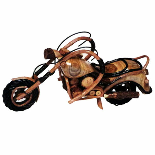 ミニチュアバイク　木製オートバイ　インテリアバイク　小　展示品半額セール　137-6...:2003bussankan:10001605