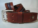 G-STAR RAW［ジースター］【DOPPEL ZIPPER BELT】”ZIPPER使い”レザーBelt☆SADDLE（赤茶）☆