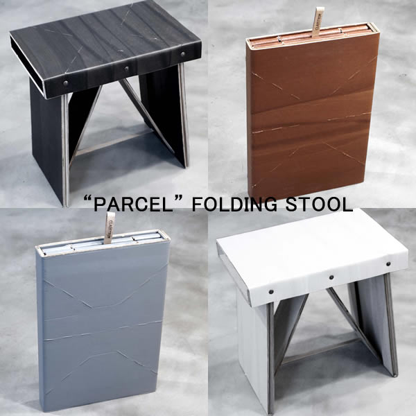 【★ポイント2倍】CLAUSTRUM クラウストルム　PARCEL（パーセル） フォールディングスツール　（段ボールでできたたためるイス 椅子)クラウストルムの 強化ダンボールのかわいい組み立て式スツール（イス）！