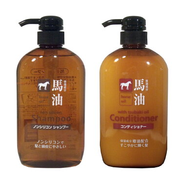 馬油シャンプー＆コンディショナーセット 600ml×2