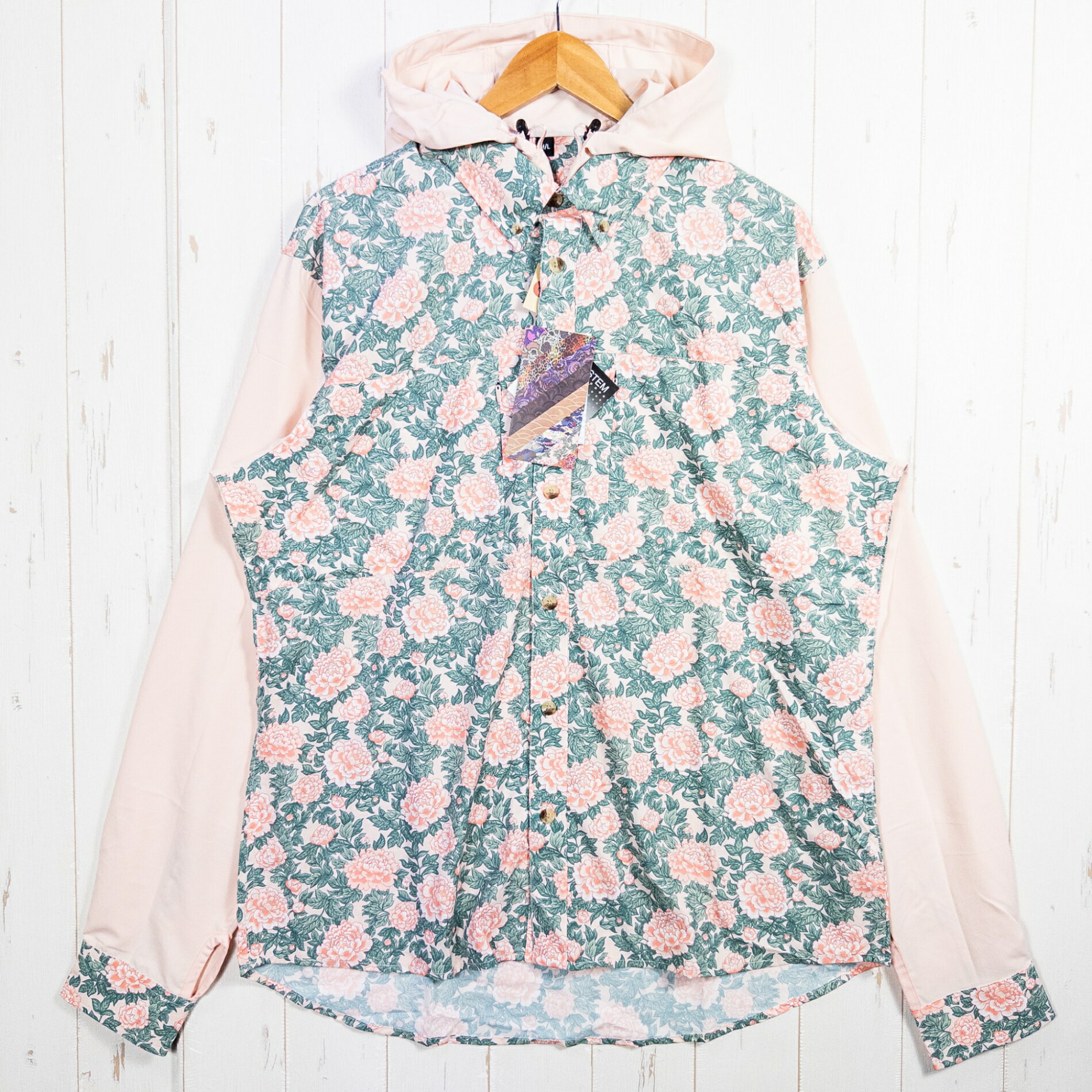 【Men's L ピンク系】 Jolly Gear（ジョリーギア） トリプルクラウン ボタンダウン ロングスリーブ TRIPLE CROWN BUTTON DOWN LONG SLEEVE Peony ポリエステル ウェア トップス インナー シャツ ロングスリー