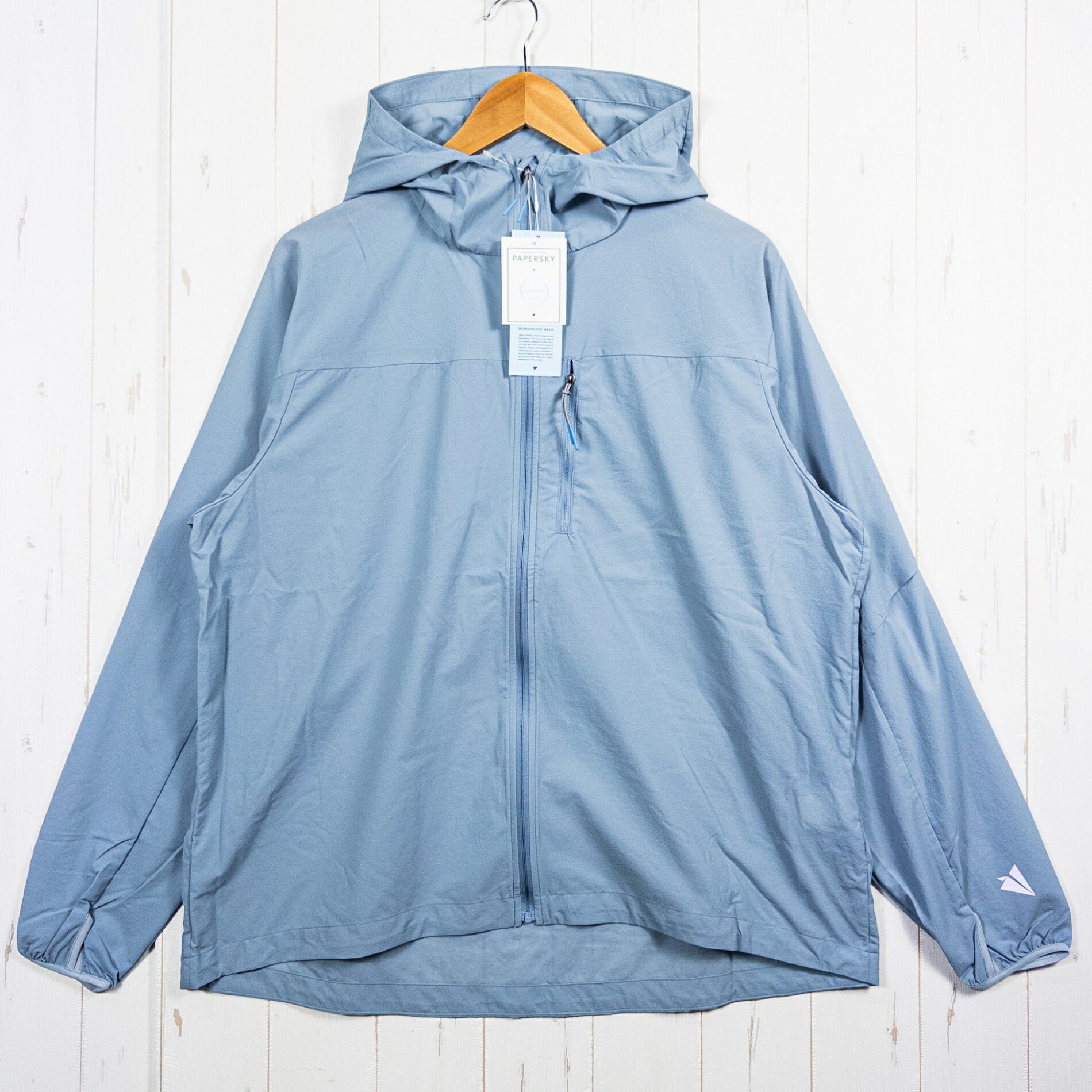 【Unisex M ブルー系】 Paper Sky Wear（ペーパースカイ ウェア） ウィンド シェル フーディー WIND SHELL HOODIE 73（Blue Gray） ナイロン ウェア トップス インナー シャツ フーディ 化繊 z00052193 7