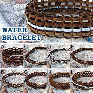 シルバーアクセサリー2PIECES売れ筋■za0002■ウォーターブレスレット■沖縄発！！WaterBraceleブレスレット[メンズ｜ブレス│ウォーターブレス│ミサンガ│沖縄/サーファー│木の皮]