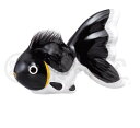 金魚 箸置き(黒) お箸置き 陶器 おはしおき 和風 和食器 和モダン 和雑貨 レトロ 風流 料理演出 和食 料亭 旅館 和テイスト かわいい きんぎょ