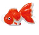 金魚 箸置き(朱) お箸置き 陶器 おはしおき 和風 和食器 和モダン 和雑貨 レトロ 風流 料理演出 和食 料亭 旅館 和テイスト かわいい きんぎょ