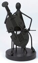 アイアン人形 チェロ ガーデンアクセサリー オーナメント オブジェ インテリア 雑貨 アンティーク おしゃれ