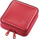 エレコム ブルーレイ・CD・DVD対応ファスナーケース 32枚 レッド CCD-HB32RD(1コ入)
