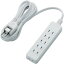 エレコム ほこりシャッター付き電源タップ(6個口) 3.0m T-ST02-22630WH(1コ入)