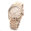 【送料無料】 MICHAEL KORS マイケルコース レディース腕時計 ラインストーンを囲ったピンクゴールドカラーのラグジュアリーなクロノグラフウオッチ MK5263 【RCP】 02P25Oct14 GS