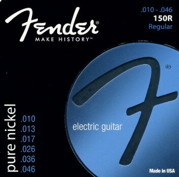 【エレキギター弦】【Fender(フェンダー)】FenderUSA　Pure Nickel　150R (Regular .010-.046)