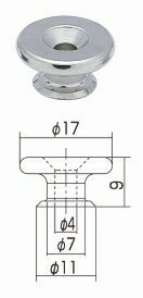 【ギターパーツ】【エンドピン】　【GOTOH】エレキギター用エンドピン　EP-B3　ゴールド