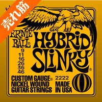 【メール便発送、代引き不可】【ERNIE BALL（アーニーボール） エレキギター弦】Hybrid Slinky　#2222