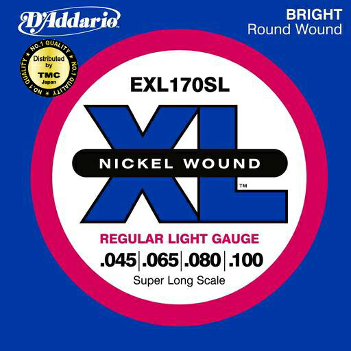 【メール便専用、代引き不可】【D'Addario（ダダリオ） ベース弦】EXL-170SL