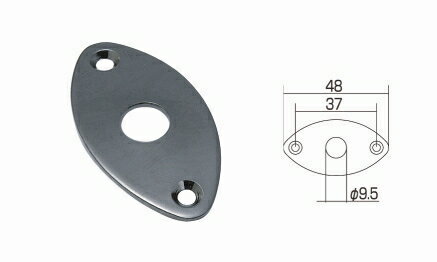 【ギターパーツ】【ジャックカバー】　【GOTOH】エレキギター用ジャックカバー　JCB-2 クローム