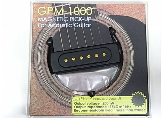 【取り付け式ピックアップ】【アコースティック用】【Guyatone】　マグネットタイプ　GPM-100　（GPM100）