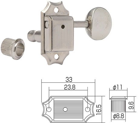 【ギターパーツ】【ペグ・マシンヘッド】　【GOTOH】両側タイプ用マシンヘッド　SD90-05M/N_L3+R3レスポールなど両側ヘッドタイプ用のペグ！