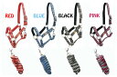 【6/8 新入荷】【Epplejeck】カラフルナイロン無口/シェットランド/ミニチュアホース/ポニー用無口/ホルター 鼻周り調節有りカラフル曳き手+無口セット【Pony】【Miniature Horse】乗馬用品/馬具