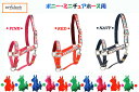 【6/8 新入荷】【Epplejeck】カラフルナイロン無口/シェットランドポニー/ミニチュアホース(大きめの子)ポニー/道産子用無口/ホルター 鼻周り調節有り【Pony】【Miniature Horse】乗馬用品/馬具