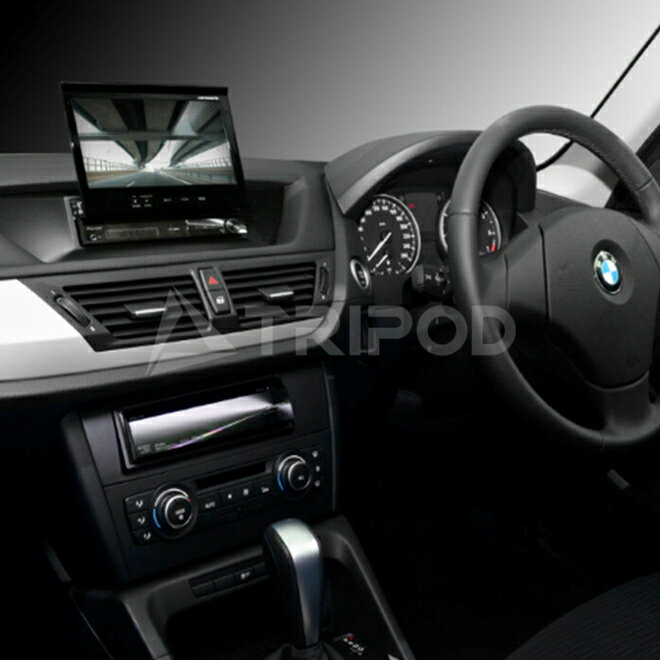 GE-BM112G BMW X1　1DINサイズの市販カーAVを2台取付けることができる取付キットです。
