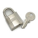 美品 HERMES エルメス カデナ 鍵 120 メタル シルバー 小物【本物保証】【中古】