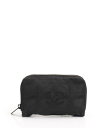 美品 CHANEL シャネル ニュートラベルライン キーリング付き コインケース 小銭入れ ナイロンキャンバス ブラック【本物保証】【中古】