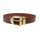 LOUIS VUITTON ルイ ヴィトン エピ サンチュール クラシック ベルト R15008 エピレザー ブラウン【本物保証】【中古】