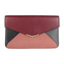 美品 FENDI フェンディ トゥージュール クラッチバッグ 8M0311 レザー ボルドー【本物保証】【中古】
