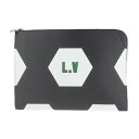 新品未使用展示品 LOUIS VUITTON ルイ ヴィトン FIFAワールドカップ限定 クラッチバッグ M63295 エピレザー カーフレザー ノワール ホワイト ポシェットジュールGM【本物保証】【中古】
