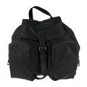 美品 GUCCI グッチ GG柄 リュック・デイパック 406361 ナイロン レザー ブラック【本物保証】【中古】