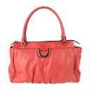 美品 GUCCI グッチ トートバッグ 327787 レザー レッド【本物保証】【中古】