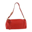 美品 PRADA プラダ ショルダーバッグ BR0093 レザー レッド ワンショルダーバッグ【本物保証】【中古】