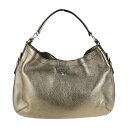 美品 PRADA プラダ ショルダーバッグ BR3349 レザー ゴールド系 セミショルダー【本物保証】【中古】