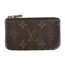 LOUIS VUITTON ルイ ヴィトン ポシェットクレ モノグラム コインケース M62650 モノグラムキャンバス ブラウン 小銭入れ ビトン【本物保証】【中古】