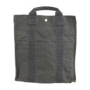 HERMES エルメス エールライン アド MM リュック・デイパック キャンバス グレー 2WAY バックパック リュックサック ハンドバッグ【本物保証】【中古】
