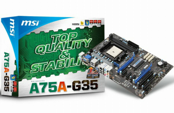 MSI A75A-G35AMD Hudson D3 chipset搭載 ATXマザーボード合計5000円以上送料無料！※一部地域除く