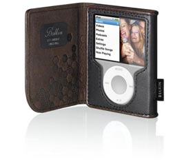 BELKIN F8Z206-KR Leather Folio for iPod nano 3rd generationiubNj