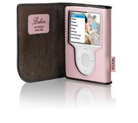 BELKIN F8Z206-RK Leather Folio for iPod nano 3rd generationisN`R[gj
