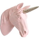 Vintage Unicorn Wall Decoration Animal Head Art Sculpture Deer Statue Wall Hanger Resin Cr