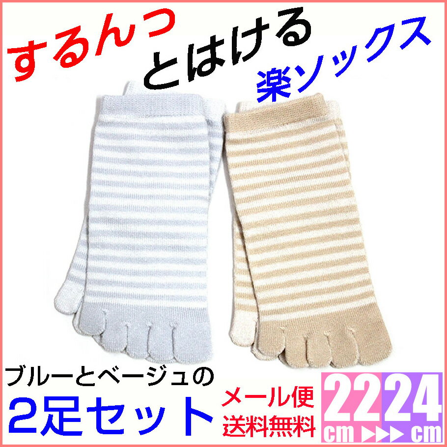 【日本製】《超かんたん 楽ソックス 2足セット》★メール便 送料無料 靴下 レディース　あったか【RCP】【02P03Dec16】