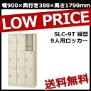 【全国送料込み(北海道・沖縄・離島除く)】 シンプル リーズナブル 紛体塗装仕上で錆、傷、汚れ、薬品に強い SLC-9T 縦型9人用ロッカー